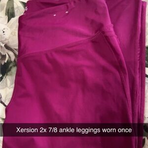Xersion Kids' Fuchsia Ankle Leggings